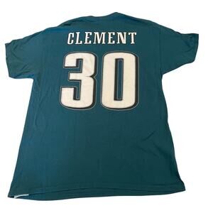 Philadelphia Eagles Corey Clement T-Shirt #30 Majestic Short sleeves eagles logo